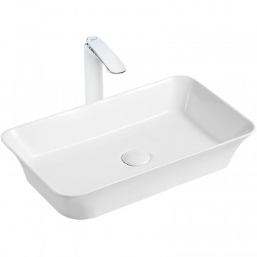 Накладная раковина WeltWasser Elbach 2262 58х35 белый глянец