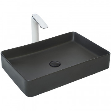 Накладная раковина WeltWasser Elbach 2174 MB 60х40.5 черный матовый
