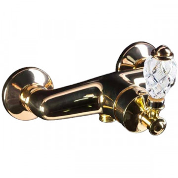 Смеситель для душа Boheme Vogue Crystal 214-CRST золото