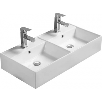 Раковина двойная Melana 83 7063BDB-805 белый