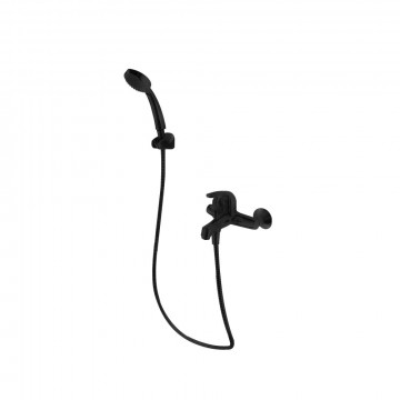 Смеситель для ванны с коротким изливом с аксессуарами Bravat Fit F6135188BM-B-RUS