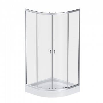 Душевой уголок Am.Pm X-Joy W88E-205-090MT с поддоном 90х90 хром матовый