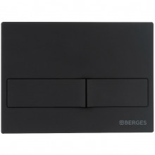 Клавиша смыва Berges Novum L5 040015 Soft Touch чёрный матовый