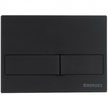 Клавиша смыва Berges Novum L5 040015 Soft Touch чёрный матовый