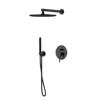 Встраиваемая душевая система Gattoni Circle One 9090/PDNO черный