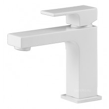 Смеситель для раковины Gattoni Kubik 2581/25B0 белый матовый