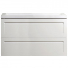 Тумба под раковину Art&Max Platino AM-Platino-1000-2C-SO-BM белый матовый