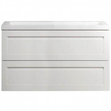 Тумба под раковину Art&Max Platino AM-Platino-1000-2C-SO-BM белый матовый