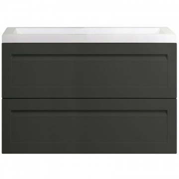 Тумба под раковину Art&Max Platino AM-Platino-900-2C-SO-GM серый матовый