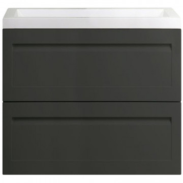 Тумба под раковину Art&Max Platino AM-Platino-750-2C-SO-GM серый матовый