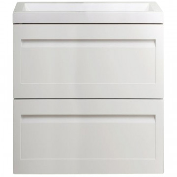Тумба под раковину Art&Max Platino AM-Platino-580-2C-SO-BM белый матовый