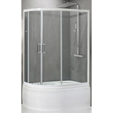 Душевой уголок Royal Bath RB 8120BK-T-R (прозрачное) правый