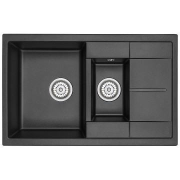Кухонная мойка Granula 7802sv шварц