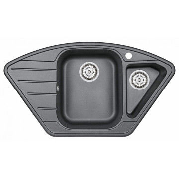 Кухонная мойка Granula GR-9101 89х49 шварц