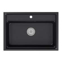 Кухонная мойка Granula Kitchen Space KS-7301 73x51 чёрный