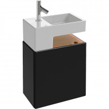 Тумба с раковиной Jacob Delafon Terrace EB1178-274+EGA012-00 50x30 черный