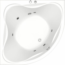 Акриловая ванна Bas Риола ВГ00326 135x135 с гидромассажем белый