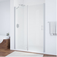 Душевая дверь в нишу Vegas Glass EP-F-1 130 07 01 L матовый хром/прозрачное