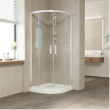 Душевой уголок Vegas Glass ZS 120 01 01 белый/прозрачное