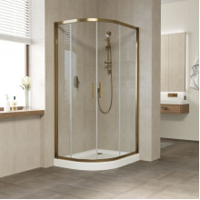 Душевой уголок Vegas Glass ZS-F 100*90 05 01 бронзовый/прозрачное