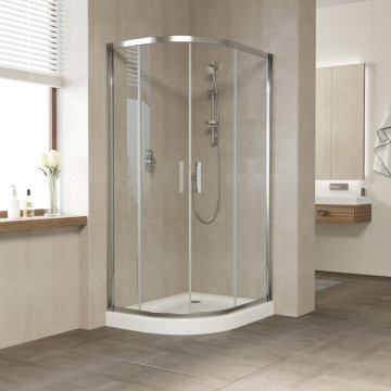 Душевой уголок Vegas Glass ZS-F 120*90 08 01 глянцевый хром/прозрачное