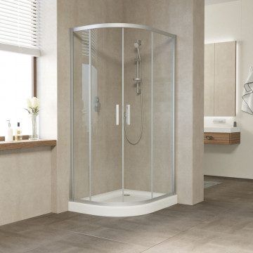 Душевой уголок Vegas Glass ZS-F 120*100 07 01 матовый хром/прозрачное
