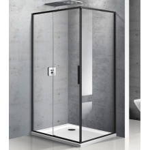 Душевой уголок Vincea Slim VSR-2SL9012CLB-L 120x90 левый черный матовый/прозрачное