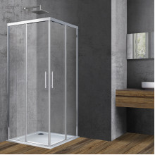 Душевой уголок Vincea Soft VSS-3SO900CL 90x90 хром/прозрачное
