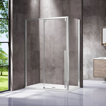 Душевой уголок Vincea Lugano VSR-1L1016CL-1 160x100 хром/прозрачное
