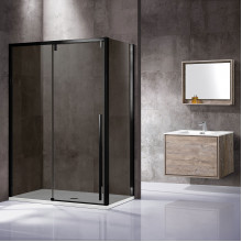 Душевой уголок Vincea Lugano VSR-1L9012CGB-1 120x90 черный/тонированное