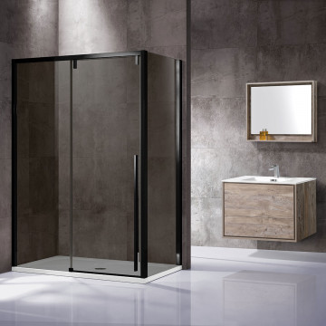 Душевой уголок Vincea Lugano VSR-1L9012CGB-1 120x90 черный/тонированное