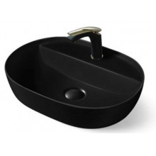 Раковина накладная Vincea VBS-121MB 50х38 матовый черный