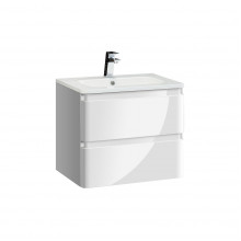 Тумба под раковину Vincea Alba 600 VMC-1A600LW белая эмаль