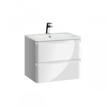 Тумба под раковину Vincea Alba 600 VMC-1A600LW белая эмаль