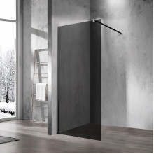 Душевая перегородка Vincea Walk-In VSW-1H900CGB матовый черный/тонированное