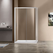 Душевой уголок Vincea Garda VSR-1G9014CL 140x90 хром/прозрачное