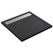 Поддон для душа из искусственного камня Vincea VST-2SR39090B 90x90 черный матовый