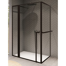 Душевой уголок Riho Lucid GD203 GD212B090 120x90 черный матовый/прозрачное