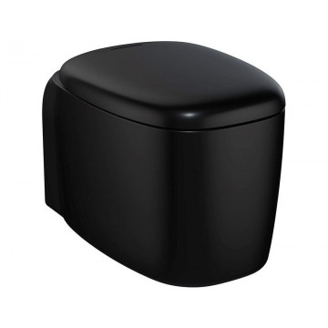 Подвесной унитаз VitrA Plural Rim-Ex 7830B483-0075 матовый черный