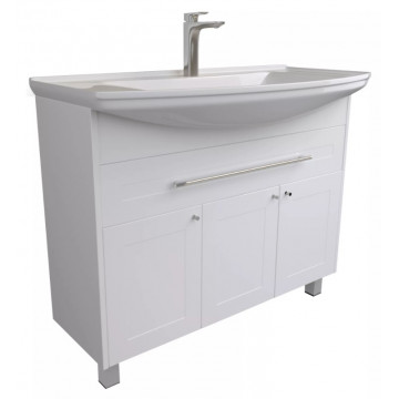 Тумба под раковину 1Marka Lina Classic New 105Н У94491 белый глянец