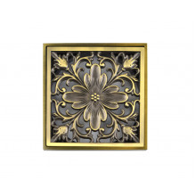 Решётка "Цветок" для трапа Bronze de Luxe 21975 бронза