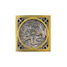 Решётка "Дракон" для трапа Bronze de Luxe 21986 бронза