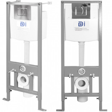 Инсталляция для подвесного унитаза ИнкоЭр в комплекте скнопкой 2-х реж. 460801
