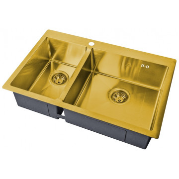 Мойка для кухни Zorg SH 78-2-51-R BRONZE бронза