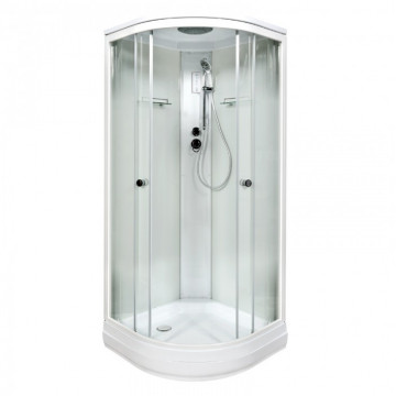 Душевая кабина Deto DM2090EL 90x90 с  электрикой