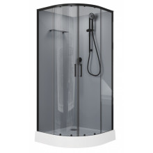 Душевая кабина Aquanet Passion EVO Black 90х90 правая 267258 без гидромассажа