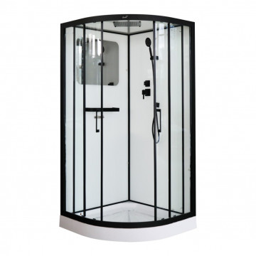 Душевая кабина Cerutti Viva 101B 8555 100х100 черный