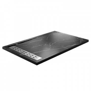 Душевой поддон WasserKRAFT Neime 19T36 140х90 черный мрамор
