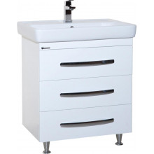 Тумба Bellezza Рокко 80 тумба с 3 ящиками белая Н (ТИГОДА)