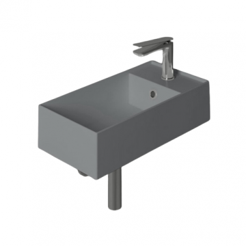 Раковина Simas AG50 cemento matt*1 50х27 правая цемент матовый